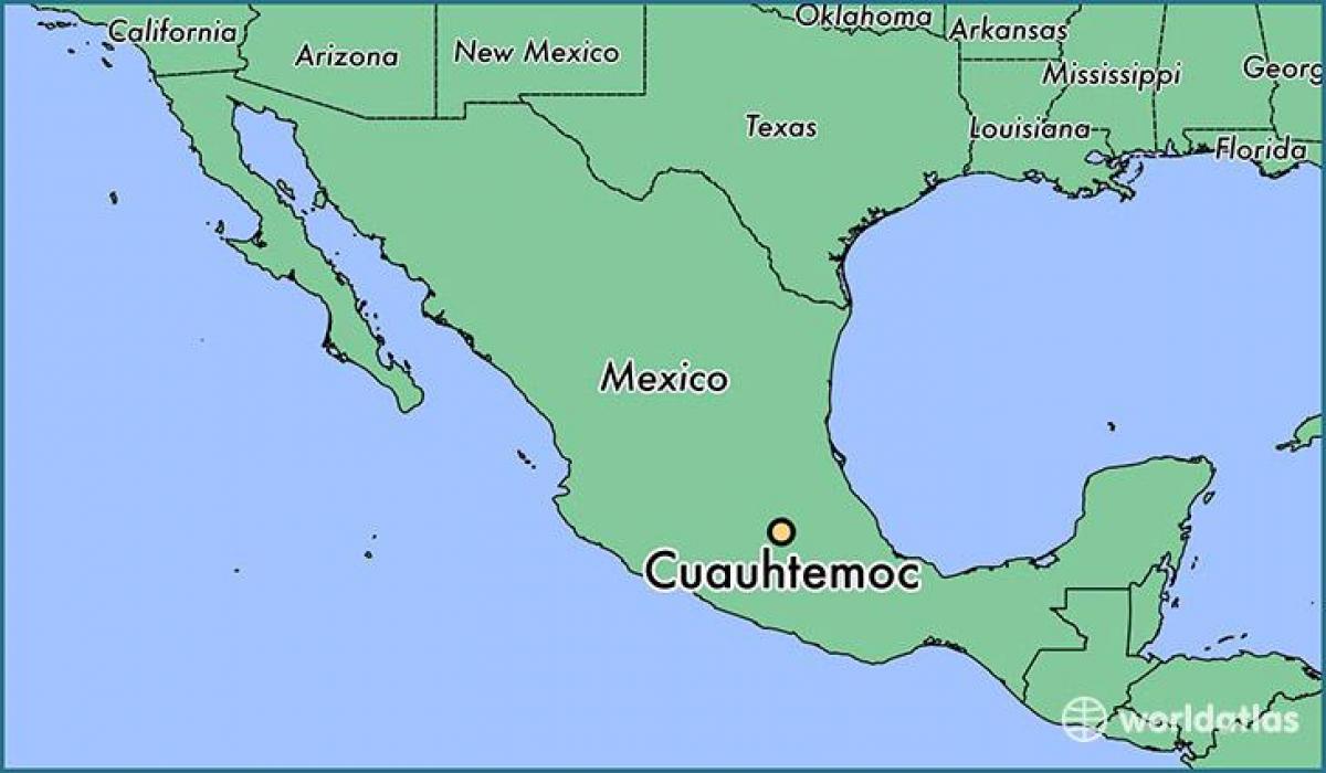 kart av cuauhtemoc, Mexico 