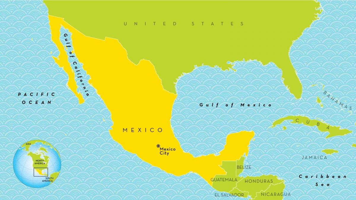 et kart over Mexico City