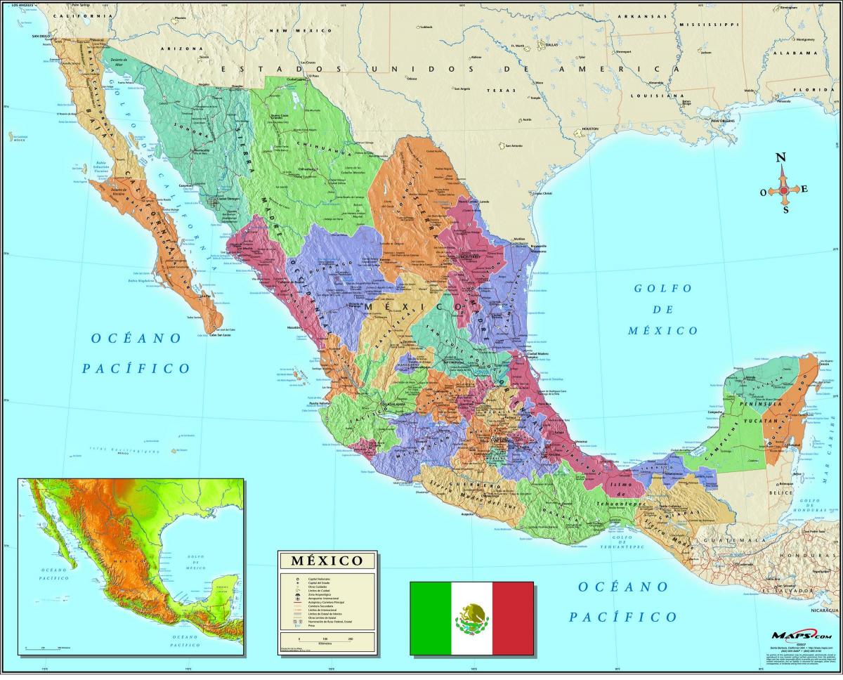 kartet av Mexico City postnummer