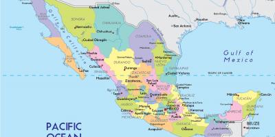 Kartet av Mexico City, state