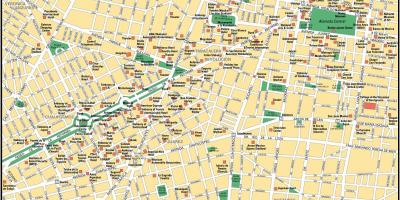 Kartet av Mexico City punkter av interesse